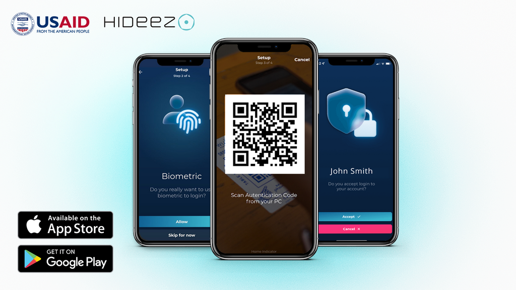 <b>In Response to Cyberattacks: Hideez Launches a Mobile App for Secure Passwordless Multi-Factor Authentication</b>