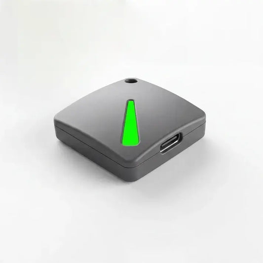 Hideez Key 5 FIDO2 security key with USB-C port and green LED indicator