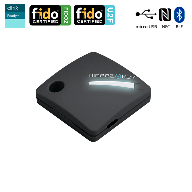 Hideboo Hideez Key: FIDO U2F Security Key, OTP & Windows Lock